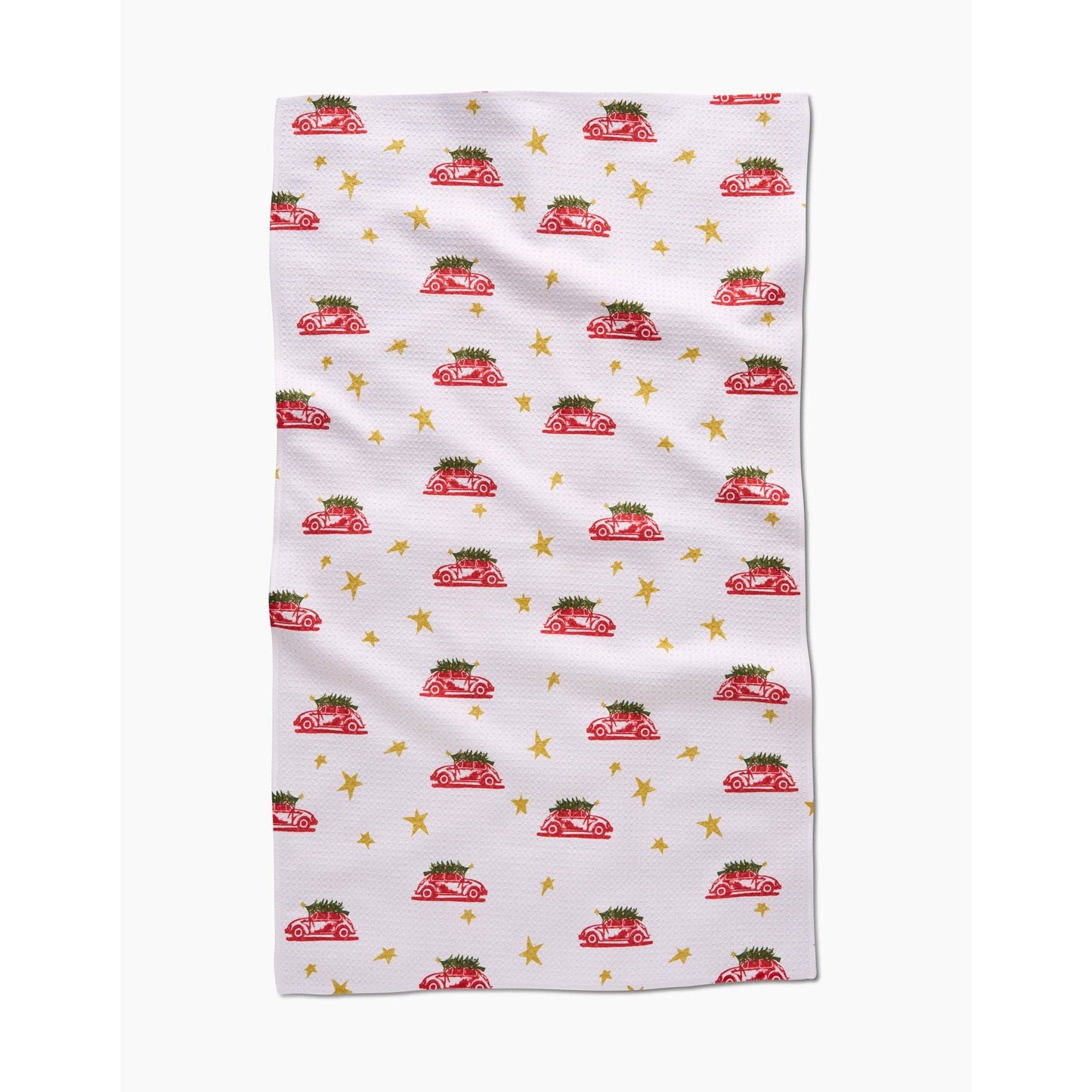 Christmas Bug Geometry Tea Towel