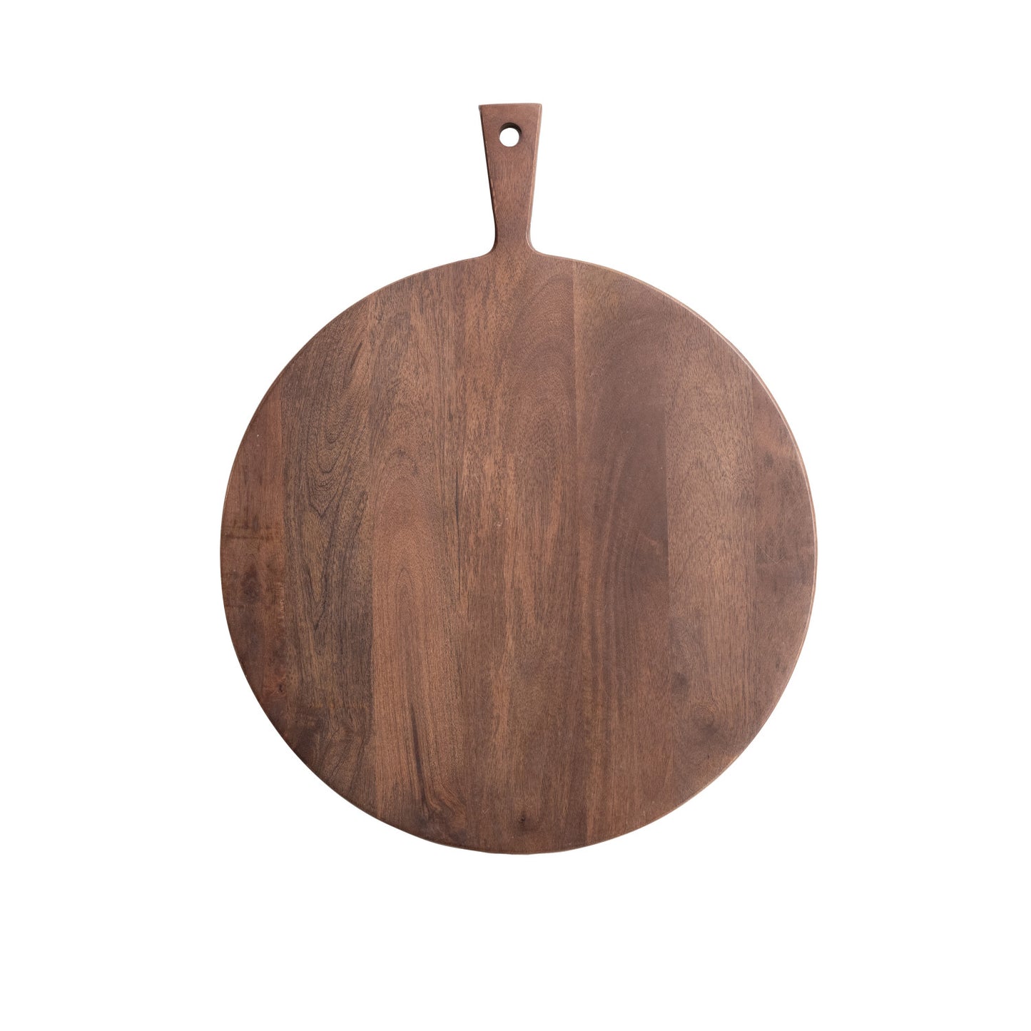 Mango Wood Cheese/Cutting Board with Handle, Walnut Finish