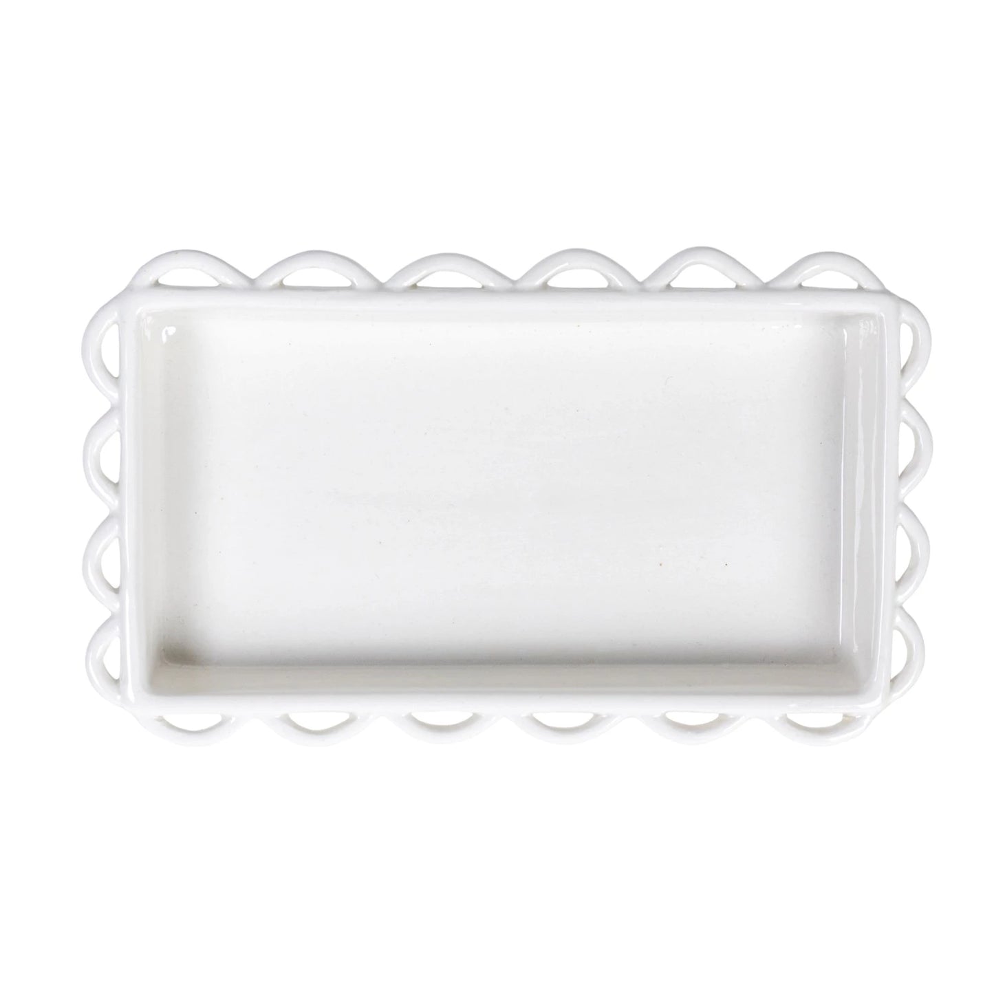 Decorative Scalloped Napkin Holder (Holds 7-1/2"L x 4"W Napkin)