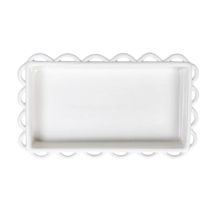 Decorative Scalloped Napkin Holder (Holds 7-1/2"L x 4"W Napkin)