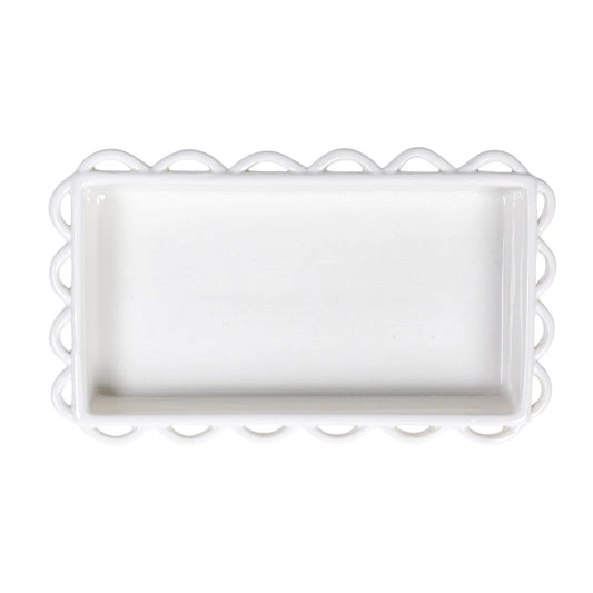 Decorative Scalloped Napkin Holder (Holds 7-1/2"L x 4"W Napkin)