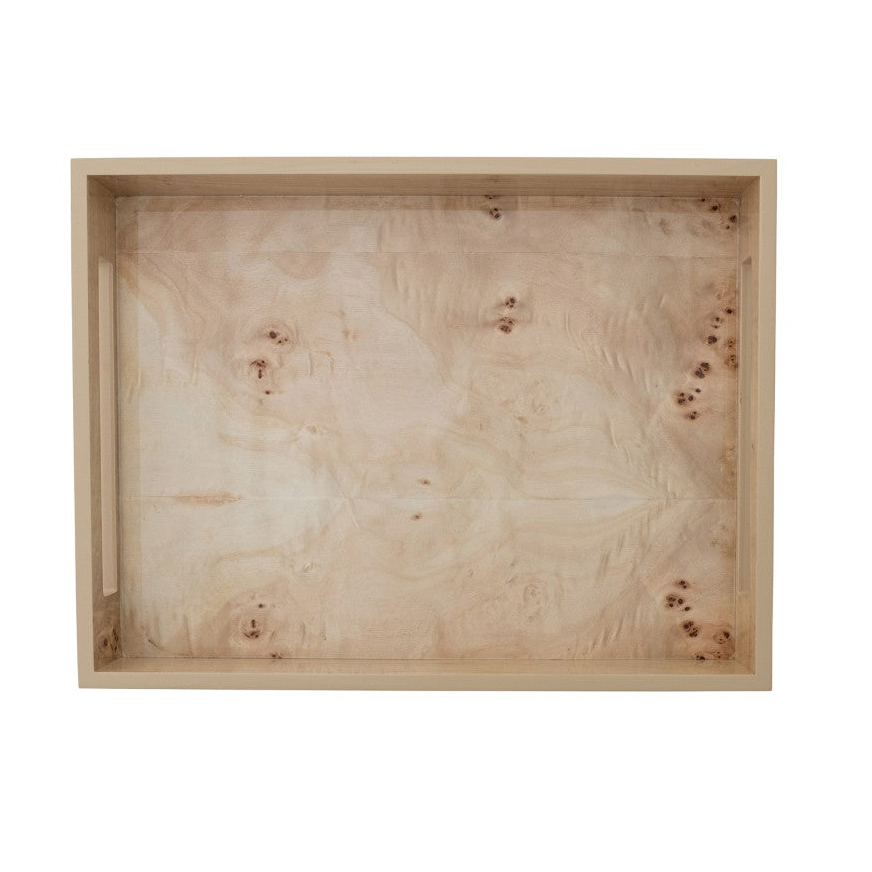 Decorative Burl Wood Trays