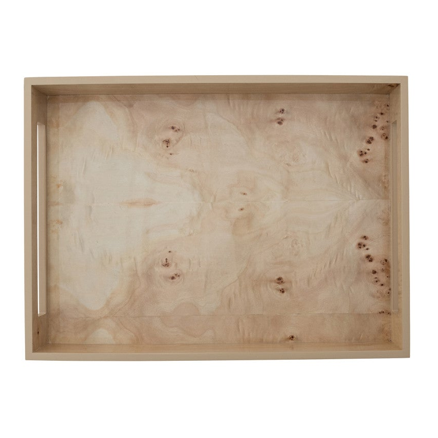 Decorative Burl Wood Trays