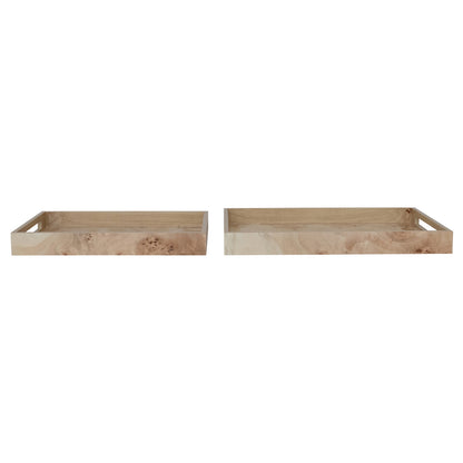 Decorative Burl Wood Trays