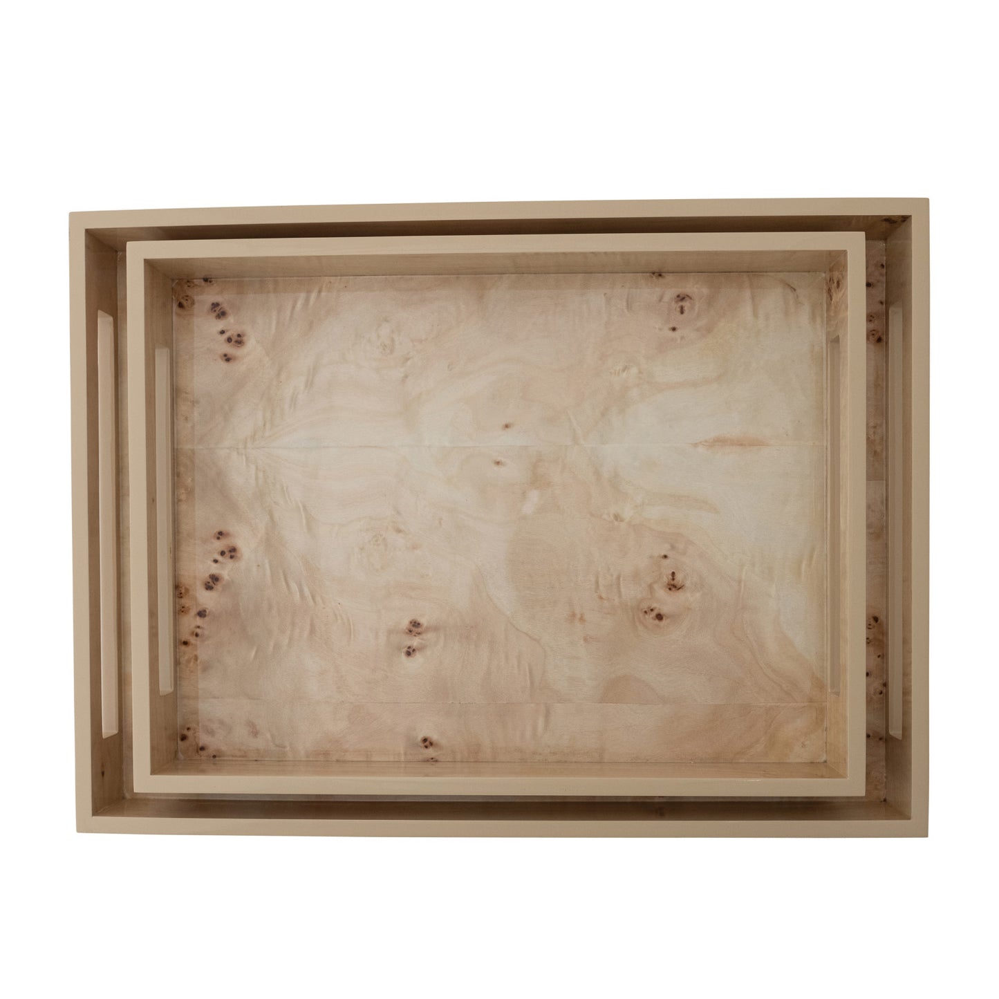 Decorative Burl Wood Trays