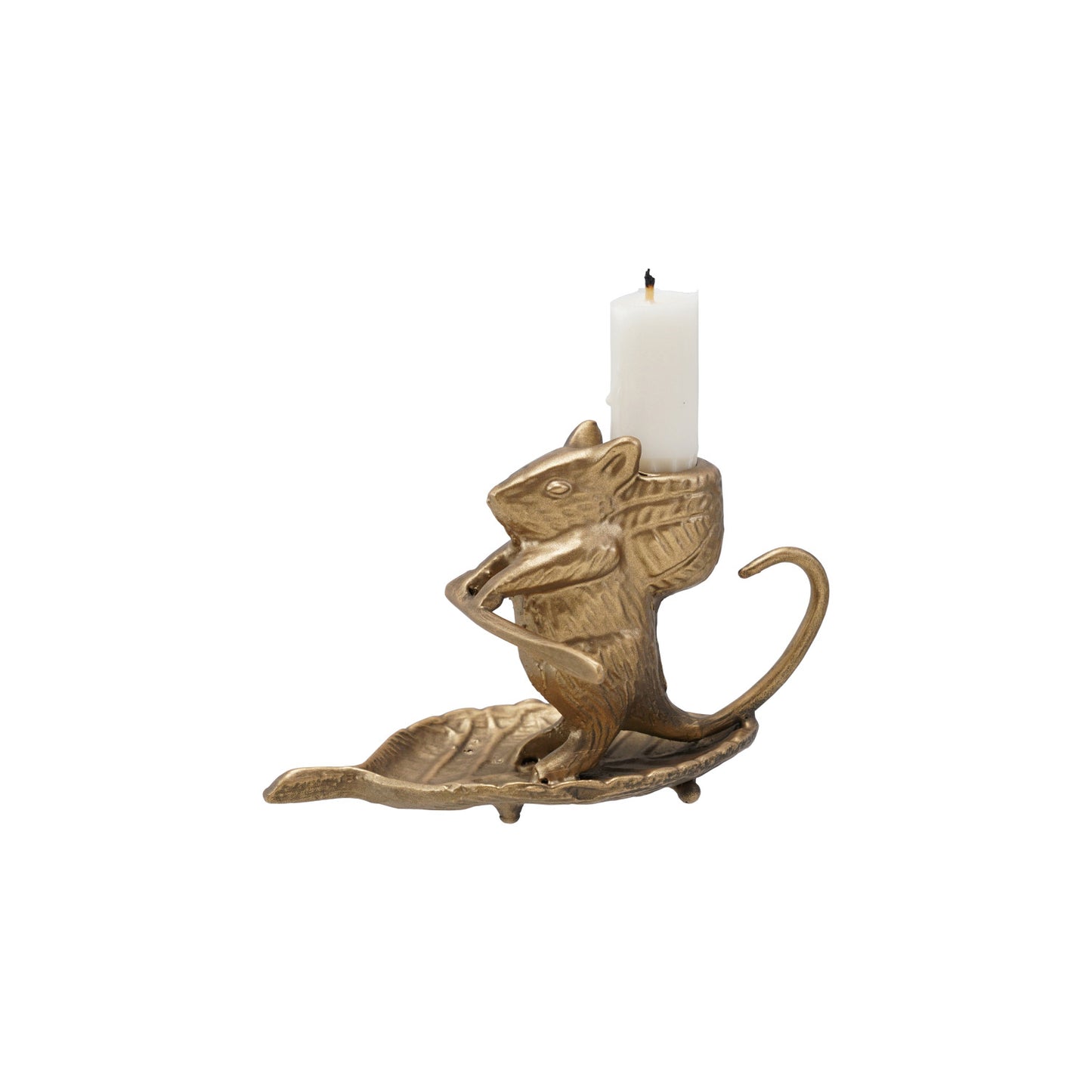 Mouse on Leaf Taper Holder