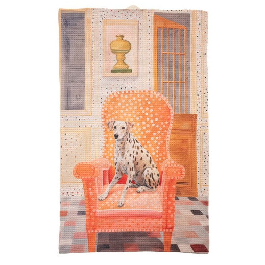 Printed Recycled Microfibre Two-Sided Tea Towel, 8 Styles