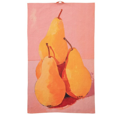 Printed Recycled Microfibre Two-Sided Tea Towel, 8 Styles