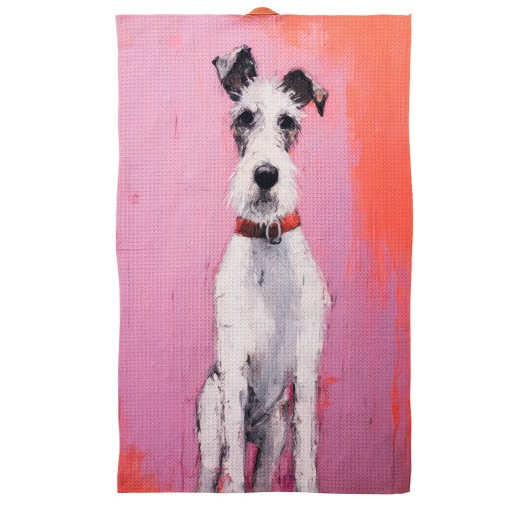 Printed Recycled Microfibre Two-Sided Tea Towel, 8 Styles