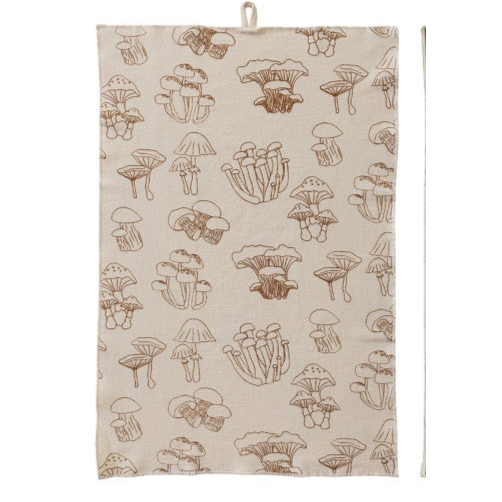 Cotton Printed Terry Cloth Tea Towel w/ Pattern/Stripes & Stitched Edge, 8 Styles