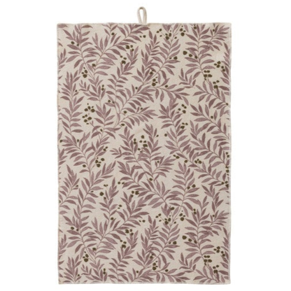 Cotton Printed Terry Cloth Tea Towel w/ Pattern/Stripes & Stitched Edge, 8 Styles