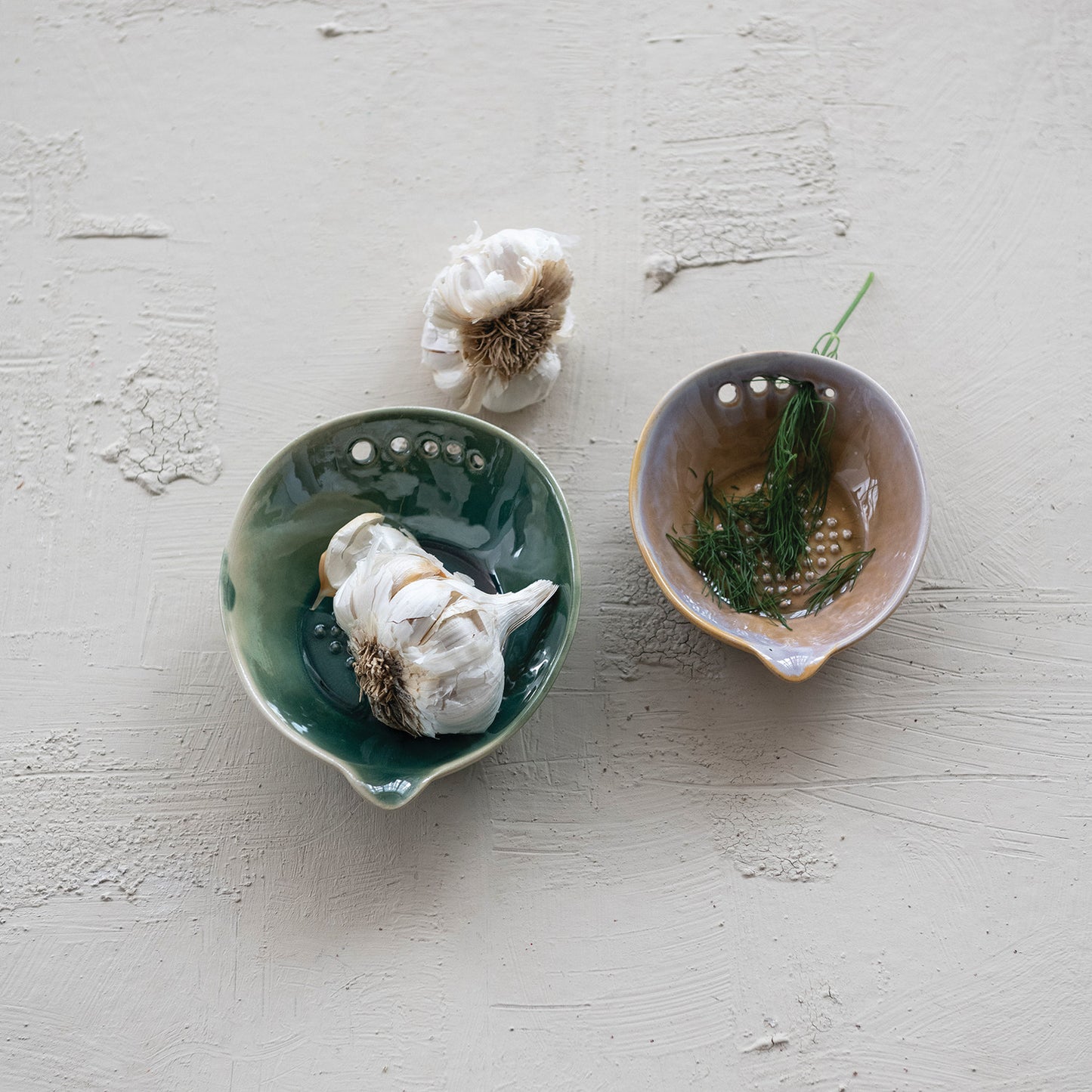 Stoneware Herb Stripper & Grater