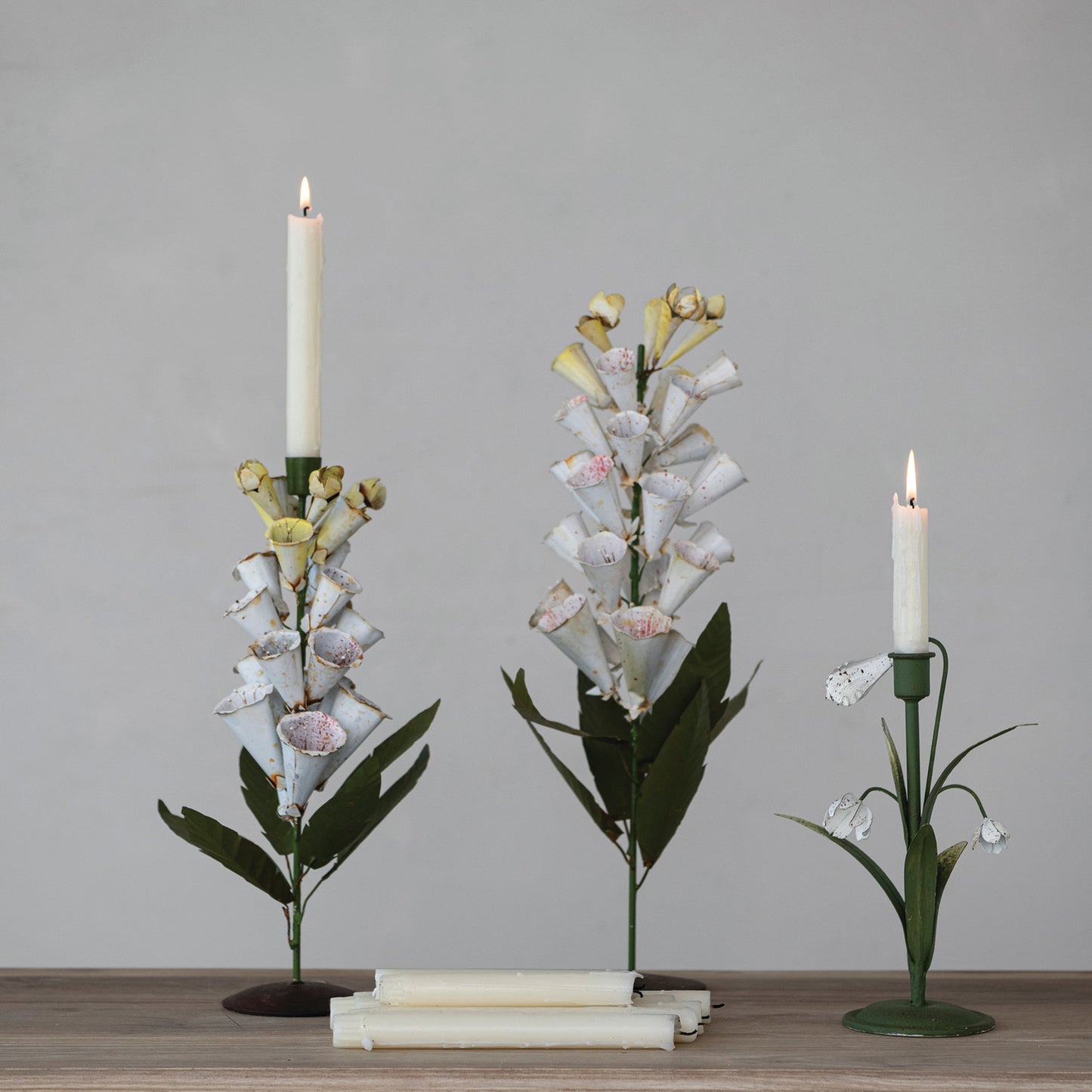 Lily of the Valley Taper Candle Holder