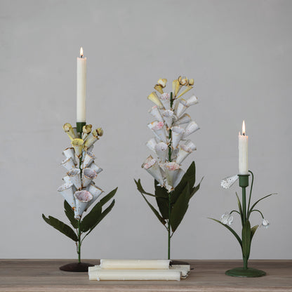Lily of the Valley Taper Candle Holder