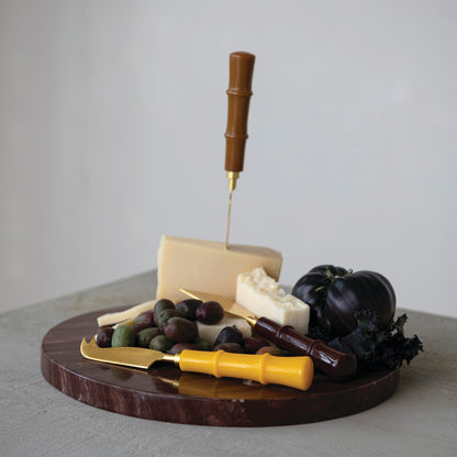 Bamboo Handle Cheese Knife Set