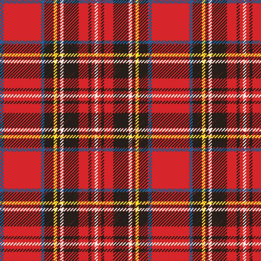 Red Tartan Cocktail Napkins