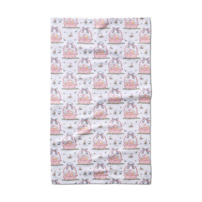 Easter Basket Bloom Tea Towel