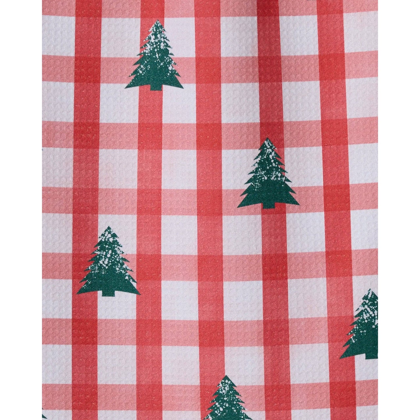 Christmas Pines Geometry Bar Towel