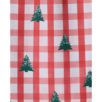 Christmas Pines Geometry Bar Towel