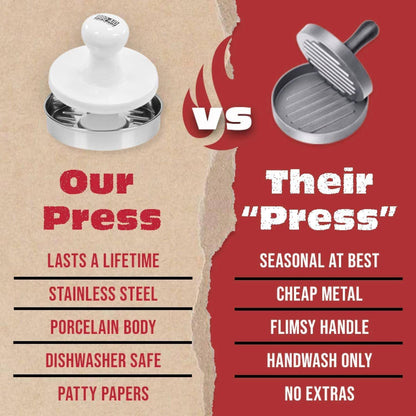 Porcelain Burger Press