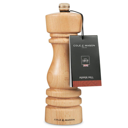 Cole & Mason London Natural Beech Salt & Pepper Mills