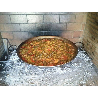 VAELLO Paella Pan Polished Steel 15"