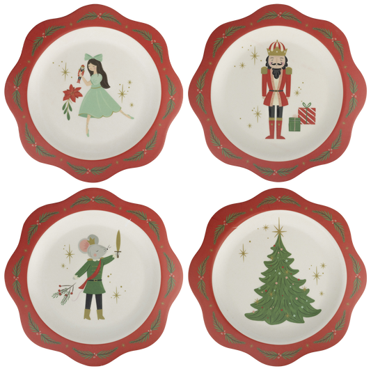 Nutcracker Bamboo 9" Plates