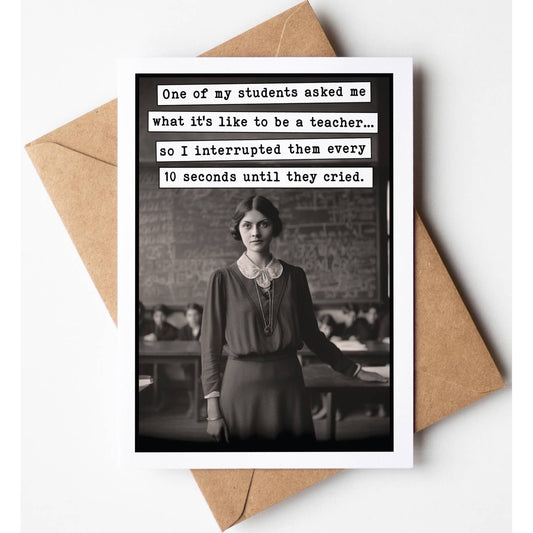 Funny Teacher Appreciation Card