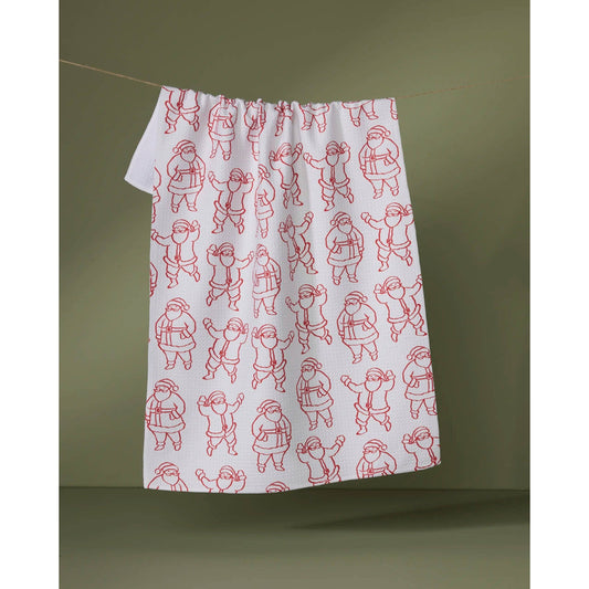 Santa Groove Tea Towel