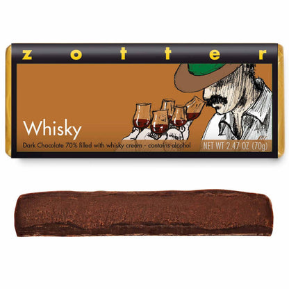 Whisky Hand-scooped Chocolate Bar