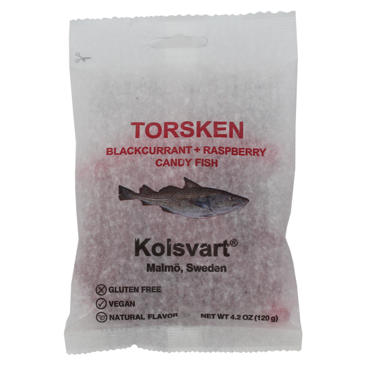 Raspberry and Blackcurrant Swedish Fish - 4.2oz (120gm)