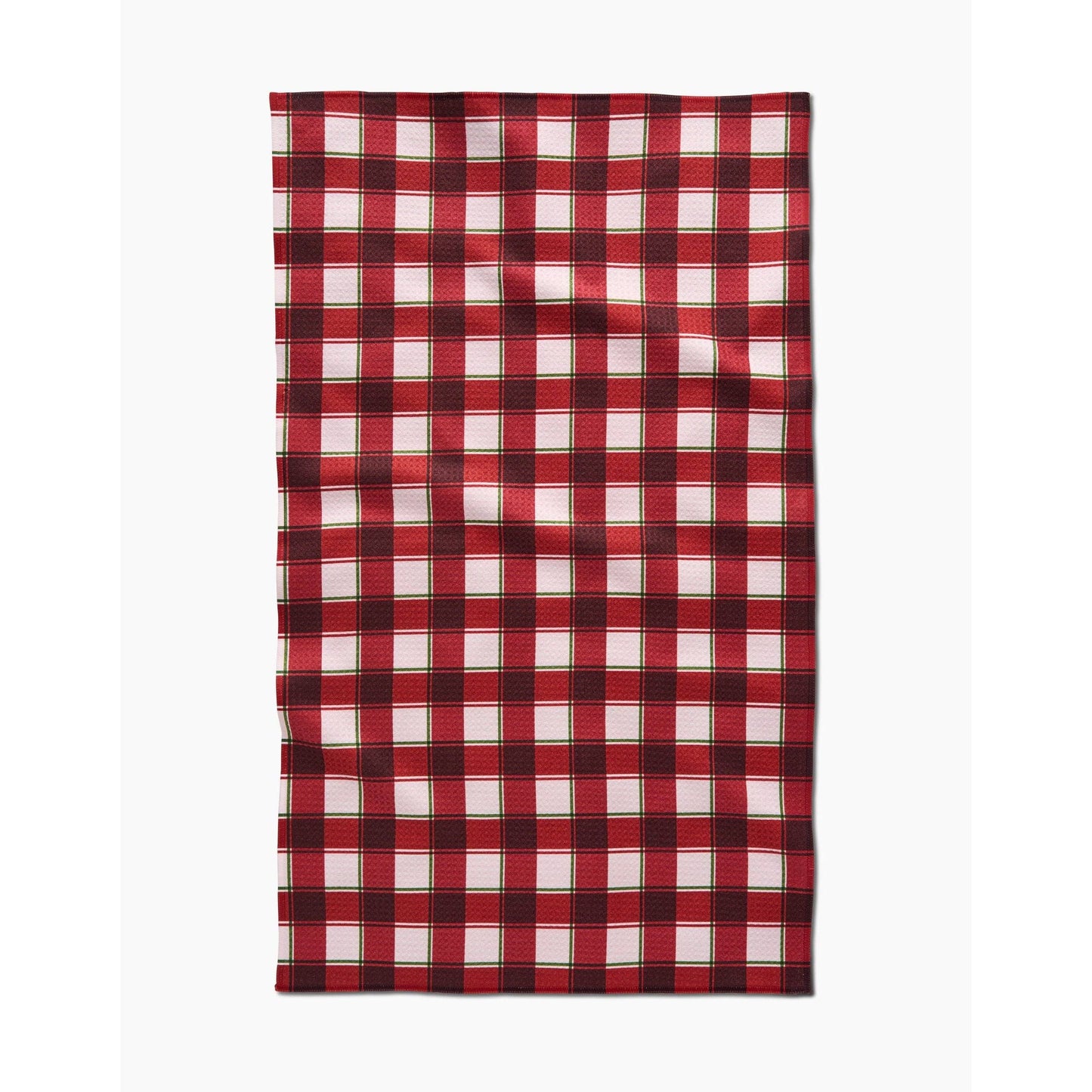 Jingle Plaid Geometry Tea Towels