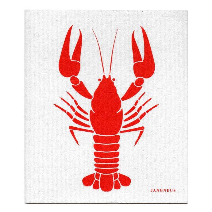 Swedish Dishcloth - Crayfish - Red - Coastal Design
