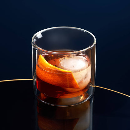 Double Walled Old Fashioned Glasses Set of 2