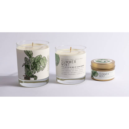 Summer Mint - Medium Glass - Just Bee Candle