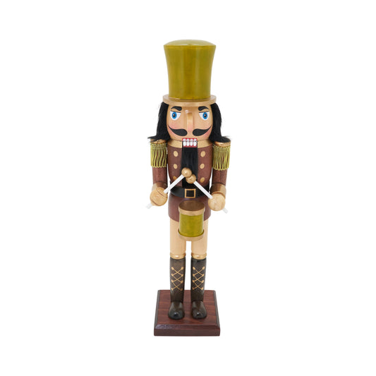 Wooden Drummer Nutcracker Figurine