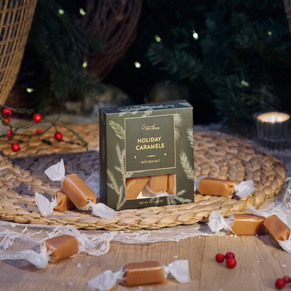 Creamy & Soft Holiday Caramels With Sea Salt (2 oz)