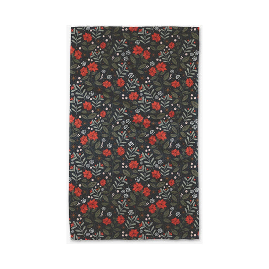 Holiday Floral Tea Towel