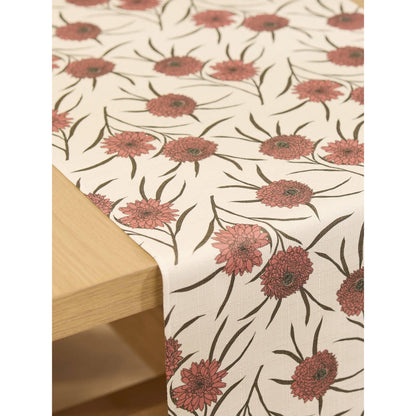Wild Dahlia Geometry Table Runner