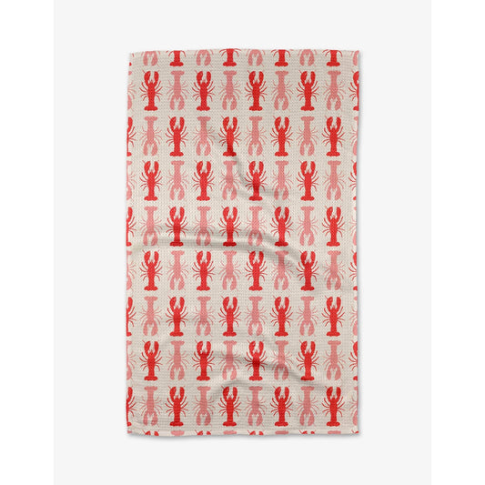 Lobster Stripe Geometry Geometry Tea Towel