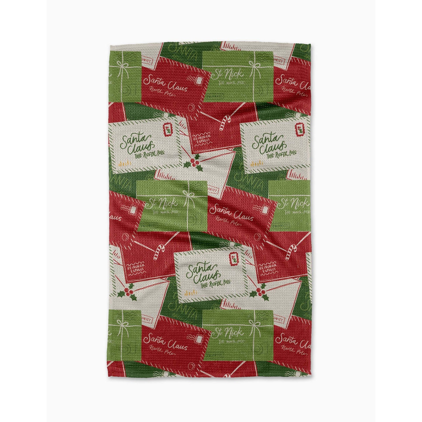Christmas Letter Pile Tea Towel