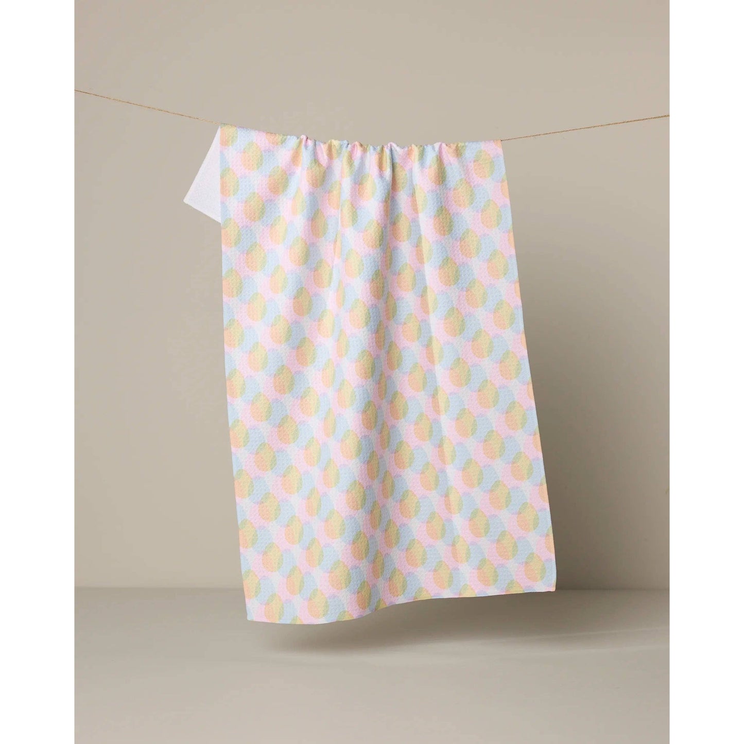 Pastel Pop Geometry Tea Towel