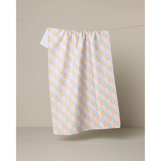Pastel Pop Geometry Tea Towel