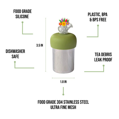 Floral Watering Can Floating Tea Infuser