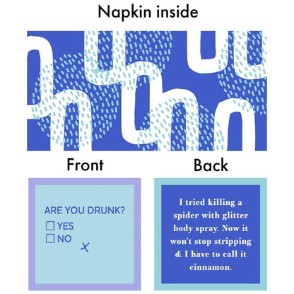 Wine Talking | Funny Party Gift | Cocktail Napkin