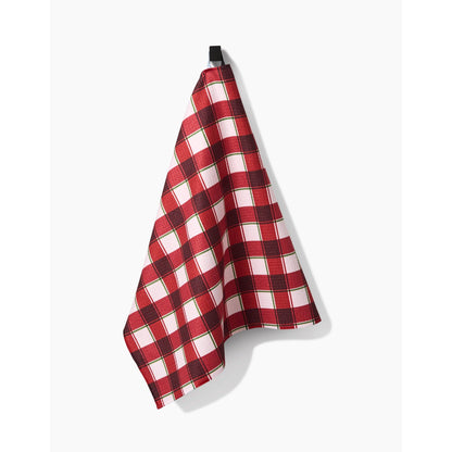 Jingle Plaid Geometry Tea Towels