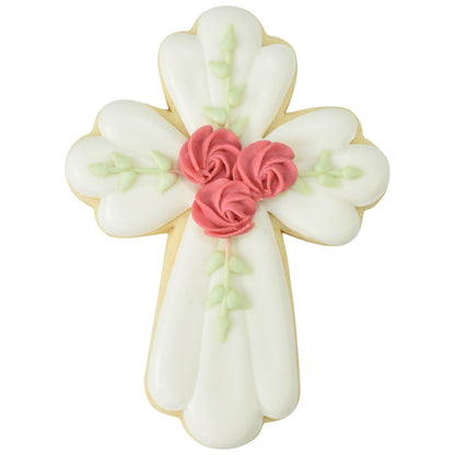 Elegant Cross Cookie Cutter (3.5")