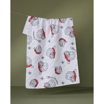Claus Family Christmas Tea Towel