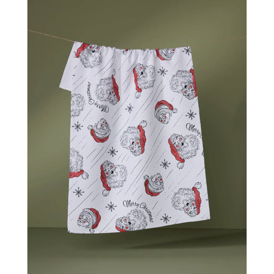 Claus Family Christmas Tea Towel