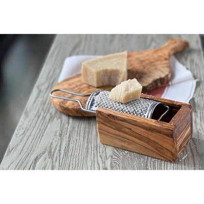 Italian Olivewood Box Cheese Grater